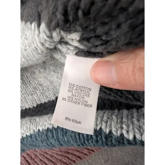 J. JILL knit chunky crew neck sweater-Pure Jill collection Size Med. 3/4 sleeve - Picture 4 of 7